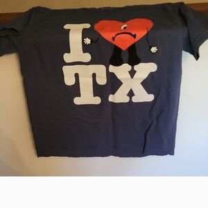 Bad Bunny Navy Blue Graphic Tee Sz M